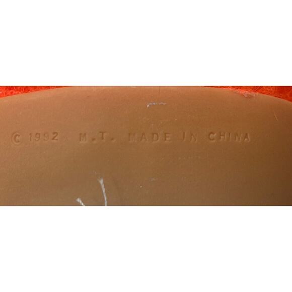 MT Multi Toys 1992 Troll Doll 12" GLO Girl Polka Dot Heart Orange Hair Pink Eyes - Picture 4 of 9